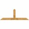 Ekena Millwork Portland Rough Sawn Timber Gable Bracket, Western Red Cedar, 84"W x 31"H x 6"D x 6"F, 9/12 Pitch GBW084X31X0606POR00RWR - alternate 1